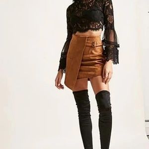 Faux Suede Skirt